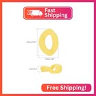 Uxcell 50pcs Acrylic Linking Chain Rings  23mm Plastic Quick Link C-clips Hooks