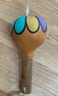 Vintage Native American Hopi Kewa Hand Painted Gourd Rattle 9 