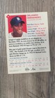 Cuban Baseball Orlando  duke  Hernandez 1994 Photo Card Habana Team Unc