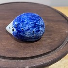 Vtg Artisan Blue Sponge Glaze Ceramic Hedgehog Figurine Woodland Cottagecore 3 
