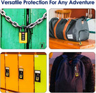 2 Pack Tsa Approved Luggage Locks  Combination Travel Padlock  3-digit Waterp   