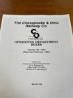 Chesapeake   Ohio Railway Operating Department Rules   October 26  1958