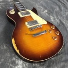 Vintage Teaburst Standard Relic Lp Electric Guitar Chambered Mahogany Body Aged
