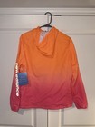 Nwt New Balance Ombre Windbreaker Jacket     Orange pink     Size Medium 
