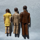 Vintage Renwal Dollhouse Jointed Plastic Dolls   41 42 44 Father  Son  Daughter