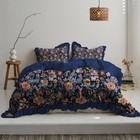 Ruffle Duvet Cover Size 100  Cotton 3pc Linen Feel Boho Vintage King S005