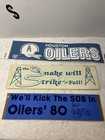 Vintage Houston Oilers Bumper Stickers Decal Nfl Football 1980s Ken Stablers Col