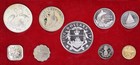 1971 Bahama Islands 9 Coin Proof Set With Case   Coa- 4 Silver Coins 