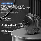 36v 48v 500w Mtb Ebike Conversion Kit Brushless Gear Rear Rotate Hub Motor Wheel