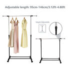 Laundry Drying Rack Clothes Storage Hanger Stand With Brake Roller Adjustable Us