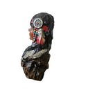 Vintage Native American Maid Resin Figurine With Eagle 5 