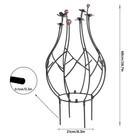 Obelisk Trellis Garden For Climbing Plants 27 Inches Metal Outdoor Support Wi   