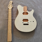 Diy Musicman Electric Guitar Kit Canadian Flamed Maple Toptremolo System Bolt-on