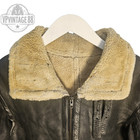 Vintage B3 B-3 Black Shearling Sheepskin Leather Aviator Bomber Flight Jacket