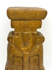 Vintage Pacific Islands Polynesian Tribal Art Hand Carved Wooden Maui Tiki  read