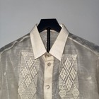 Men   s Traditional Barong Tagalog  Large   Off White