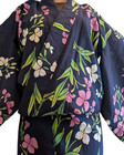 Vintage Japanese Women s Yukata With Obi Hand-sewn Cotton Kimono Robe Pinkfloral