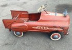 Vintage 1940   s-1950   s Murray Sad Face Fire Truck Pedal Car