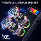 Dual 10  Rechargeable Bluetooth Speaker 4000w Karaoke Machine W 14  Touchscreen