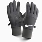 Nike Running Gloves Mens Dri Lightweight Tech Touch Screen Phone Hi-viz Black