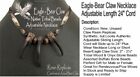 Eagle Bear Claw Necklace Rugged Grizzly Tribal Indian Style Native Replica  E3 