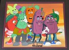 California Raisins Production Cel On Hand Painted Background Signed Will Vinton