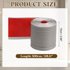 Flexible Baseboard Molding Trim  4 Inchx10ft Vinyl Wall Base  Gray Wood Grain