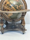 Vintage Old World Globe Zodiac Signs Wooden Desk Top World W stand Made In Italy
