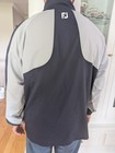 Footjoy Golf Half Zip Long Sleeve Pullover Wind Shirt Jacket Sz Large Blue Gray