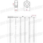 10-100x M3 M4 M5 M6 M8 M10 M12 Hexagon Nuts Din 934 Stainless Steel Hex Full Nut