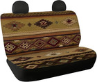 Southwestern Aztec Universal Rear Split Bench Seat Cover For Cars Truck Suv West