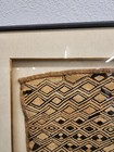 Vintage African Kuba Clothe Framed Art    Fast Shipping 