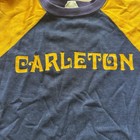 Vintage 60s 70s Champion Jersey Carleton Blue Yellow Large True Vintage College