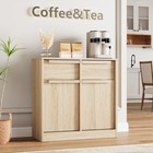 Sideboard With Wooden Handles Sideboard Buffet Cabinet W drawers For Dining Room
