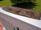 Vintage Australian Aboriginal Carved Wood Shield Folk Art Souvenir Mid Century