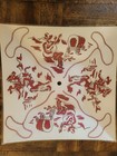 Vintage 1950s Glass Ceiling Light Shade Western Cowboy Rodeo Lasso  11 5 