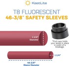 Kastlite T8 Fluorescent 48  Tube Guards   Choose Your Colors   6 Pack