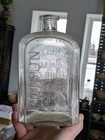 Large Embossed 64oz Poison Bottle Durfee Embalming Fluid Grand Rapids Michigan 