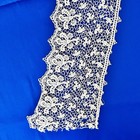 Antique Victorian Hand Tatting Tatted Cotton Lace Intricate 42 In X 5 In Ivory