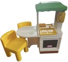 Vintage Little Tikes 5591 Party Kitchen   Chairs Dollhouse Playset Boxed 
