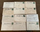 Brundage lot Of 12  victorian Children antique  Christmas Postcards Set k579