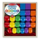 Melissa   Doug Primary Lacing Beads - Educational Toy With 8 Wooden Beads And 2