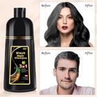 17oz 3 In 1 Black Hair Dye Shampoo Instant   Grey Coverage