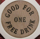 Vintage Jack   Ednas South Waino  Wi Wooden Nickel - Token Wisconsin Wisc 