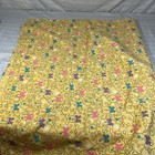 Vintage Oshkosh Bgosh Corduroy Fabric Sewing Material 1 Yard Cats Dogs Yellow I1