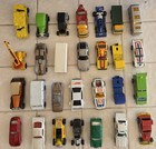 Vintage 70 s Hot Wheels matchbox Diecast Car Collection Lot Of 28 With Case