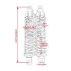 13 5  343mm Rear Shocks Absorbers Suspension For Harley Sportster Dyna Fat Bob