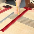 Aluminum Alloy Precision T-ruler Woodworking Scribe Marking Gauge Hole Measuring