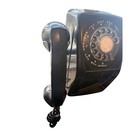 Vintage Automatic Electric Ae90 Black Rotary Wall Phone 1960s Horror Dec G2u