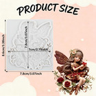 Flower Fairy Polymer Clay Molds Butterfly Fairy Silicone Mold   Epoxy Resin